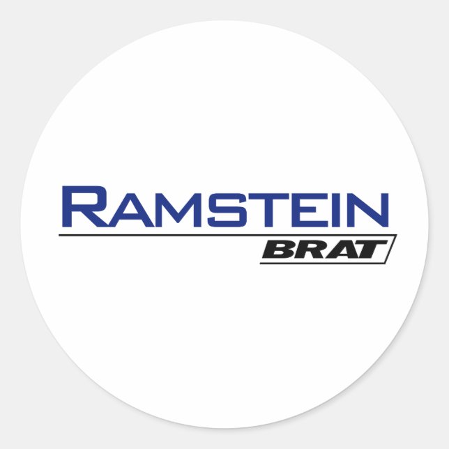 Ramstein Brat -A001L Classic Round Sticker (Front)