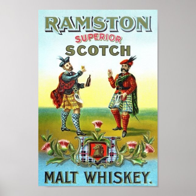 Ramston Superior Scotch Vintage Poster (Front)