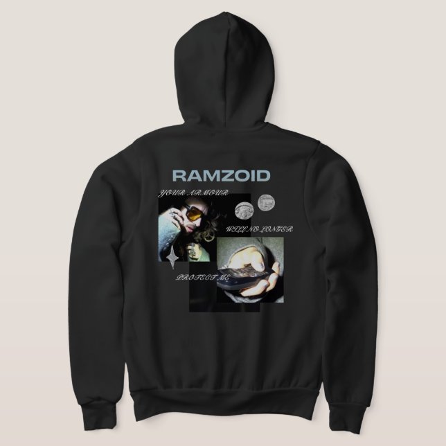 ramzoid hoodie BLUE (Laydown Back)