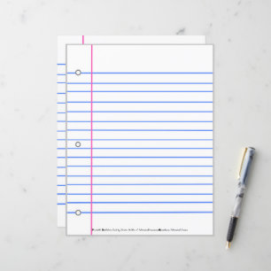 Ran Out of Lined Paper? Write On These Sheets