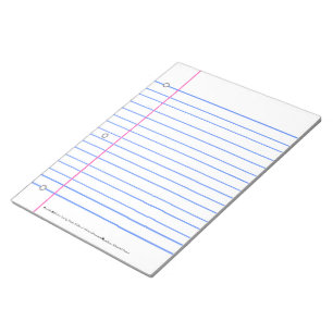 Ran Out of Lined Paper? Write On These Sheets Notepad