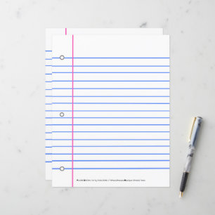 Ran Out of Lined Paper? Write On This Sheet Paper