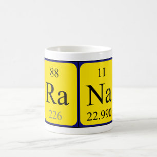Rana periodic table name mug