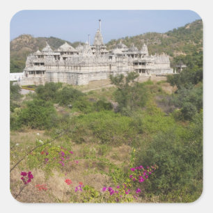 Ranakpur Jain Temple, Ranakpur, Rajasthan, India Square Sticker