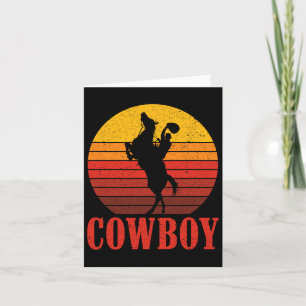 Ranch Cowboy Horseback Riding Rodeo Gift Cowboy Card