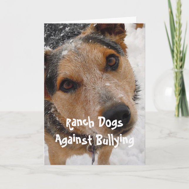 Ranch Dogs Against Bullying - Cowboy Parenting Card (Front)