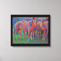 Ranch Horses Abstract Original Art