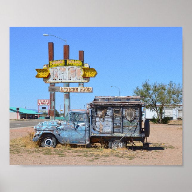 Ranch House Café Truck, Tucumcari, New Mexico Poster (Front)