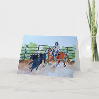 Ranch Sorting greeting card