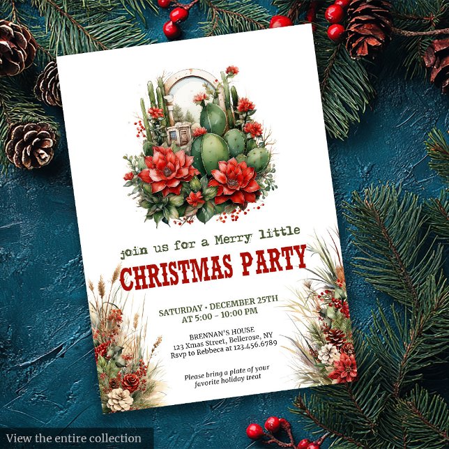 Ranch style Christmas party printable invite (Ranch style Christmas party printable invite

)