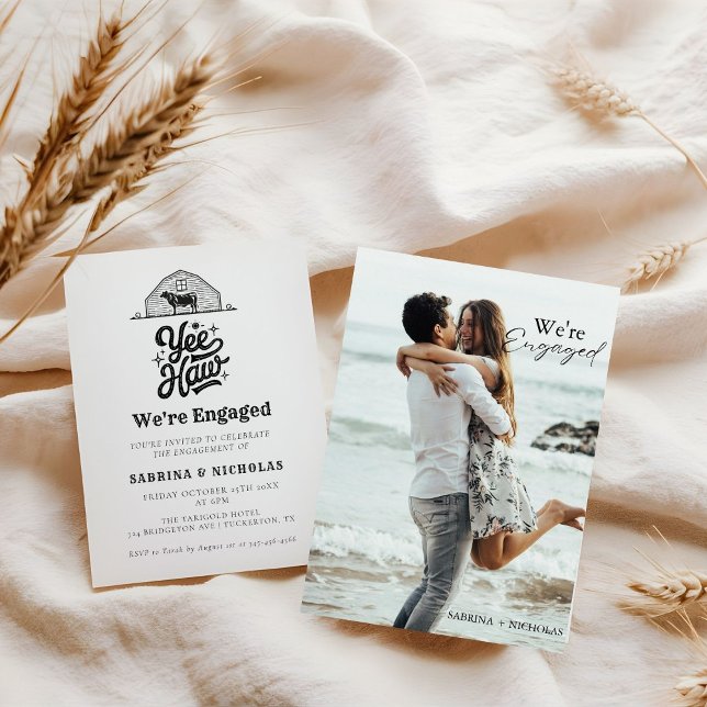 Ranch Western Country Cowboy  engagement Invitation (Creator Uploaded)