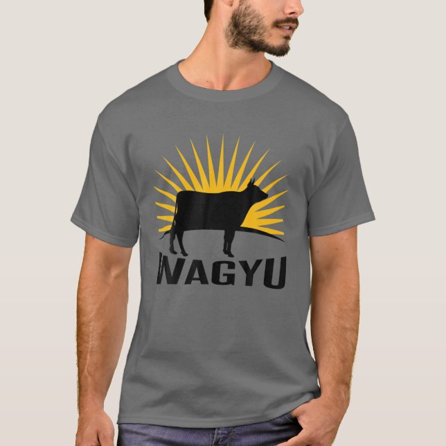 Rancher Cattle Farmer - Wagyu Cow T-Shirt (Front)