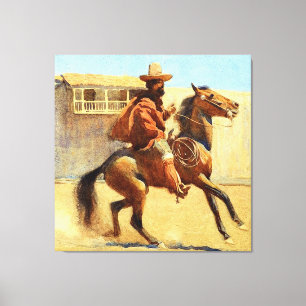 Ranchero of Old California by Maynard Dixon Canvas Print