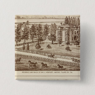 Ranches, Hanford, Cal 15 Cm Square Badge