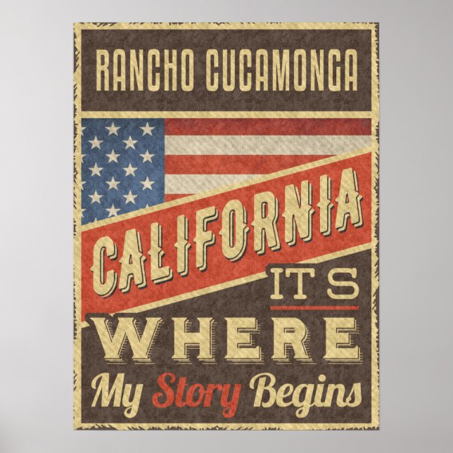Rancho Cucamonga California Poster (Front)