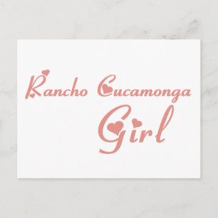 Rancho Cucamonga Girl tee shirts Postcard