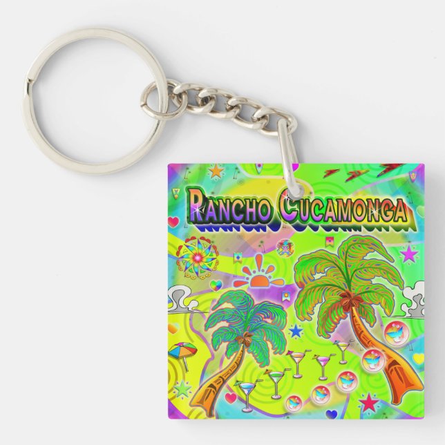 Rancho Cucamonga Mind Focus Keychain (Front)