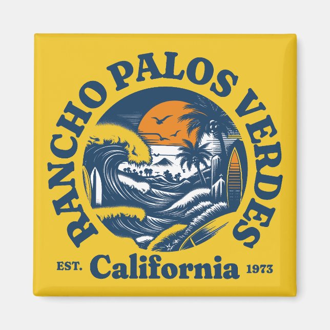 Rancho Palos Verdes,California Magnet (Front)