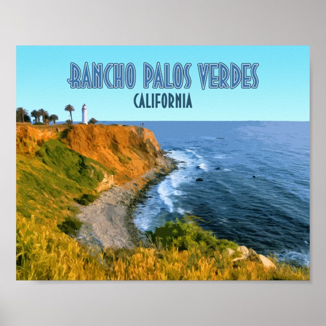 Rancho Palos Verdes California Point Vicente Poster (Front)