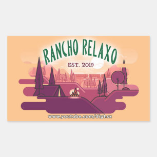 Rancho Relaxo Fall Logo Rectangular Sticker
