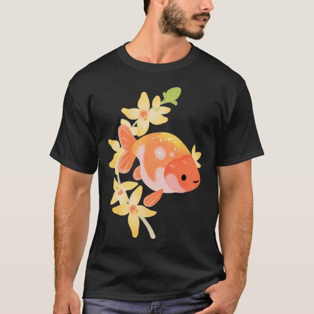 Ranchu and Forsythias 2 T-Shirt (Front)