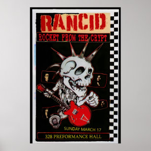 Rancid, Rocket from the Crypt Club Gig Poster