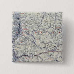 Rand McNally Official 1925 Auto Trails Map 15 Cm Square Badge