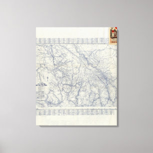Rand McNally Official 1925 Auto Trails Map 2 Canvas Print