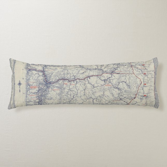 Rand McNally Official 1925 Auto Trails Map Body Cushion (Front)