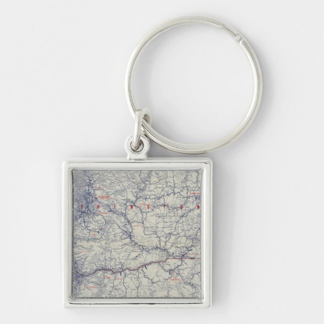 Rand McNally Official 1925 Auto Trails Map Key Ring (Front)