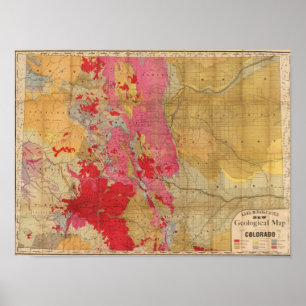 Rand McNally's new geological map Poster