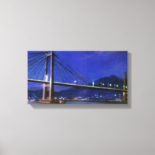 Rande Bridge (Redondela-Moaña) Pontevedra) Canvas Print