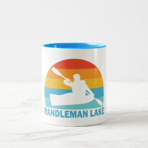 Randleman Lake North Carolina Kayak Two-Tone Coffee Mug