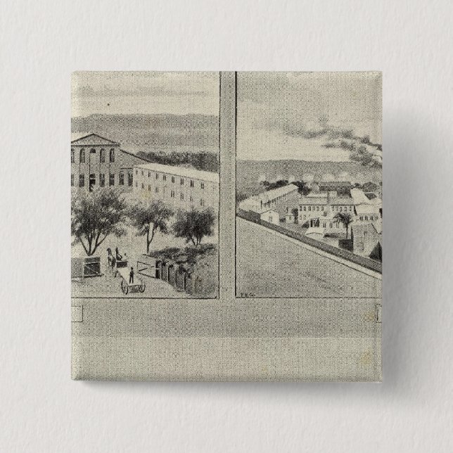 Randolph & Clowes, Waterbury 15 Cm Square Badge (Front)