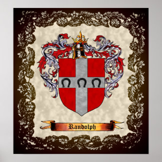 Randolph Coat of Arms Poster