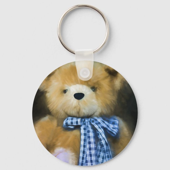 Randolph - Fuzzy Wuzzy Button Keychain (Front)