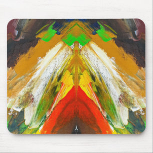 Random Abstract Brushstroke Composition by Lukian Mouse Pad