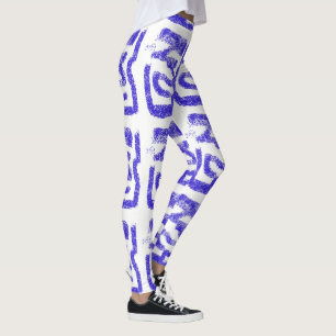 random abstract Thunder_Cove blue on any colour Leggings