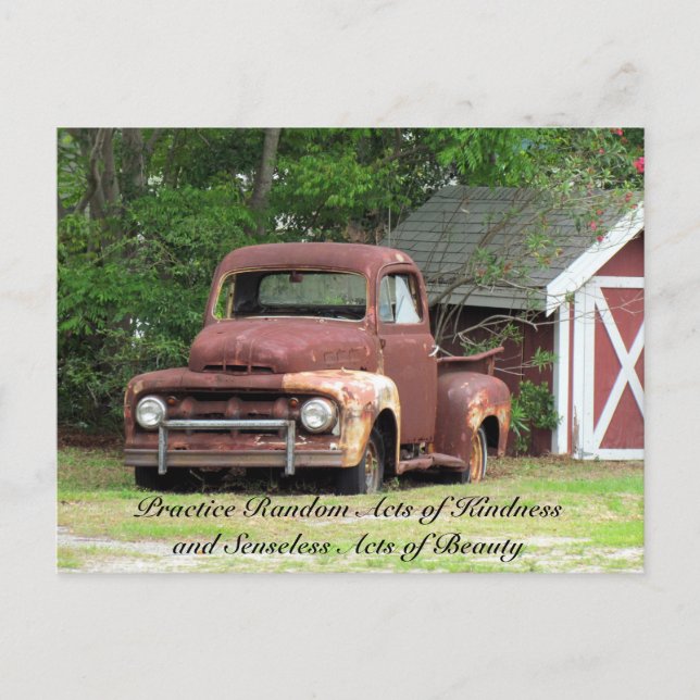 Random Act of Kindess Postcard - Truck (Front)