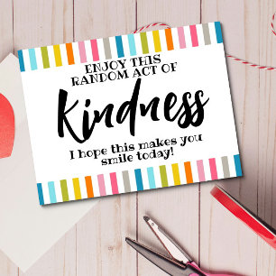 Random act of kindness postcard