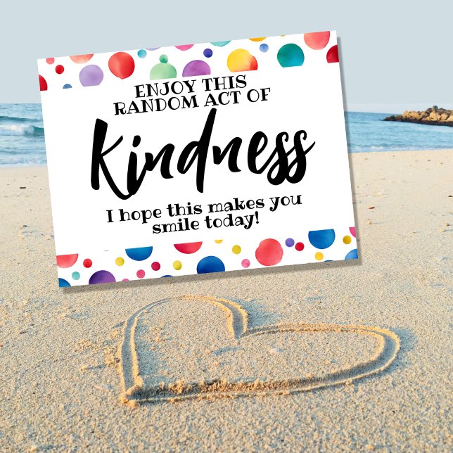 Random act of kindness spread love not hate postcard (Creator Uploaded)