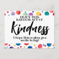 Random act of kindness spread love not hate