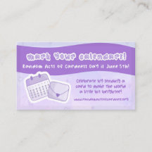 Random Acts of Cardness Day Insert Cards