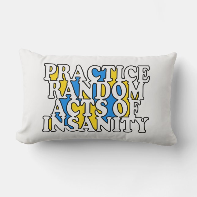 Random Acts of Insanity custom throw pillows (Front)
