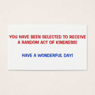 Random Acts of Kindness Cards