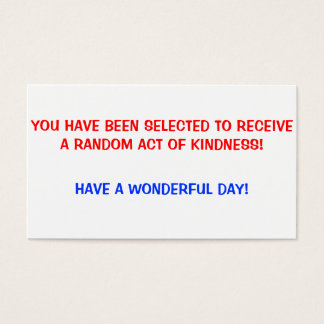 Random Acts of Kindness Cards