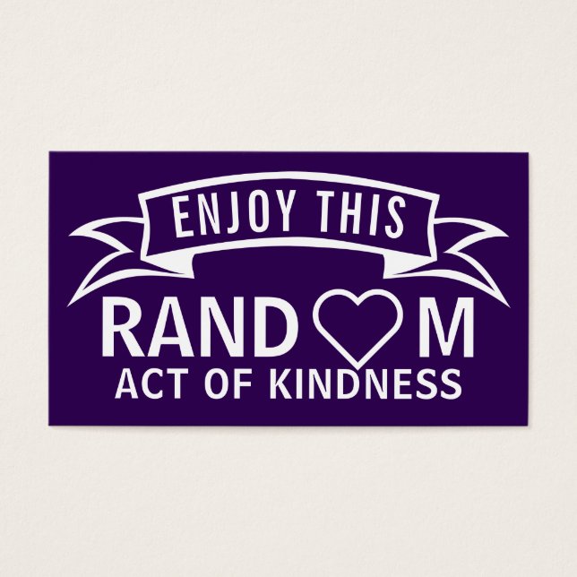 Random Acts Of Kindness Cards (Front)
