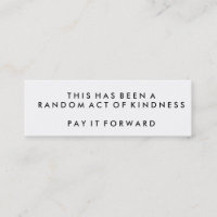 Random Acts of Kindness Challenge Cards