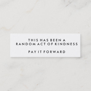 Random Acts of Kindness Challenge Cards