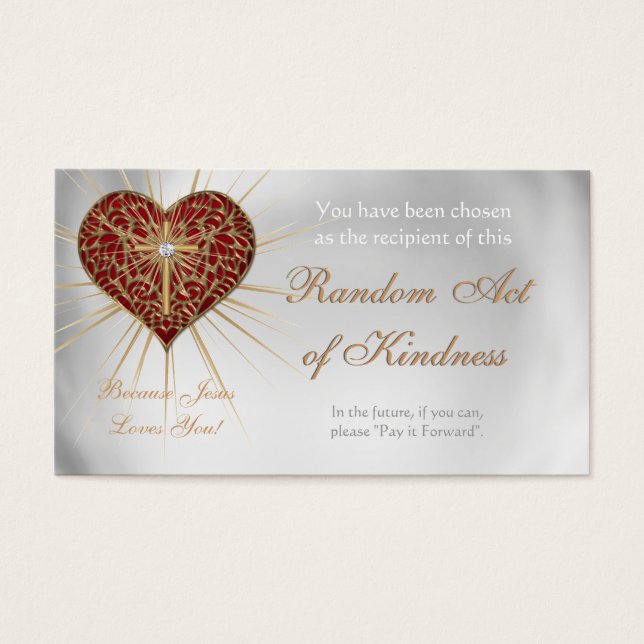 Random Acts of Kindness Personal wallet cards - (Front)